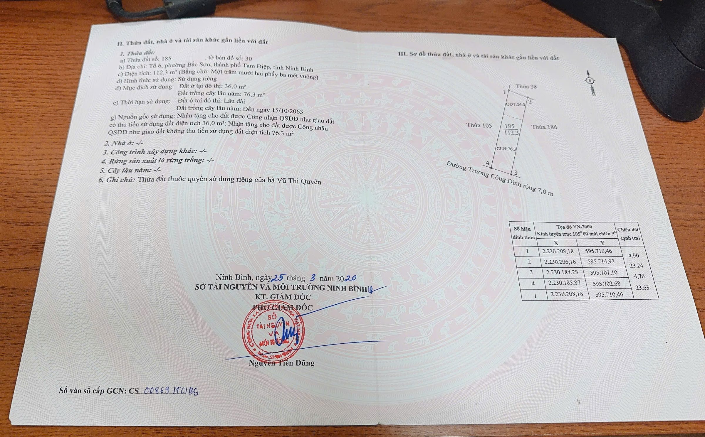 ĐẦU TƯ LÀ SINH LỜI - NHÀ Chính Chủ MẶT TIỀN Tổ 6 Phường Bắc Sơn, TP Tam Điệp, Ninh Bình