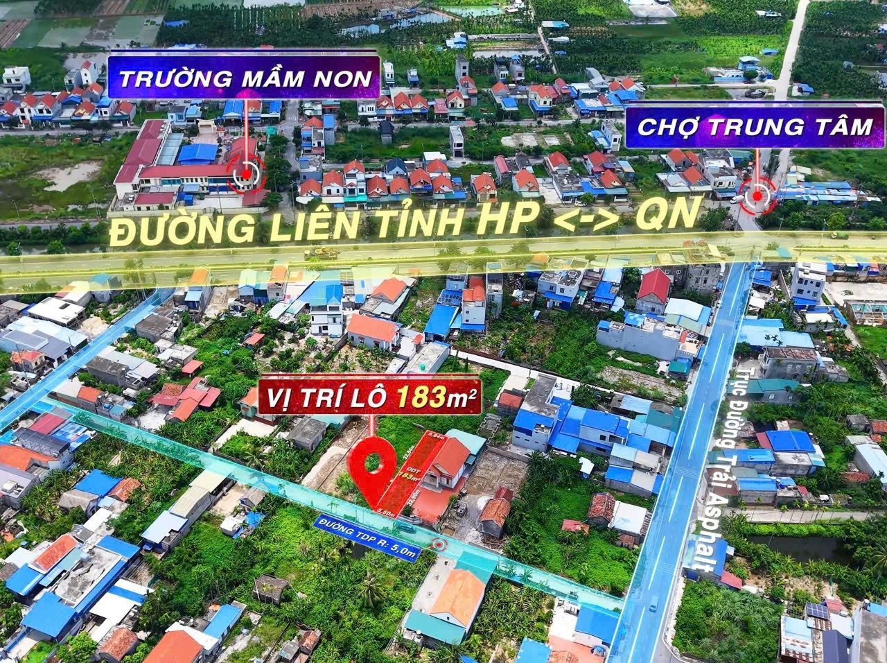03/2026.Bán đất 183m² full thổ cư ngang 5,5m. đường thôn 5m. giá 1.48 tỷ tại Phường Bạch Đằng. Gia Minh. liên hệ 0362558882