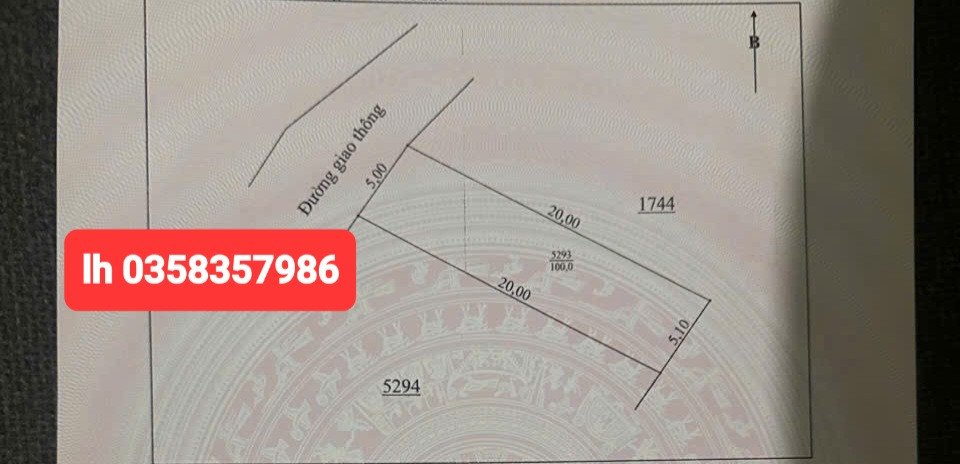 Bán đất 100m² ngang 5.10m giá 650 triệu Phường Bách Quang