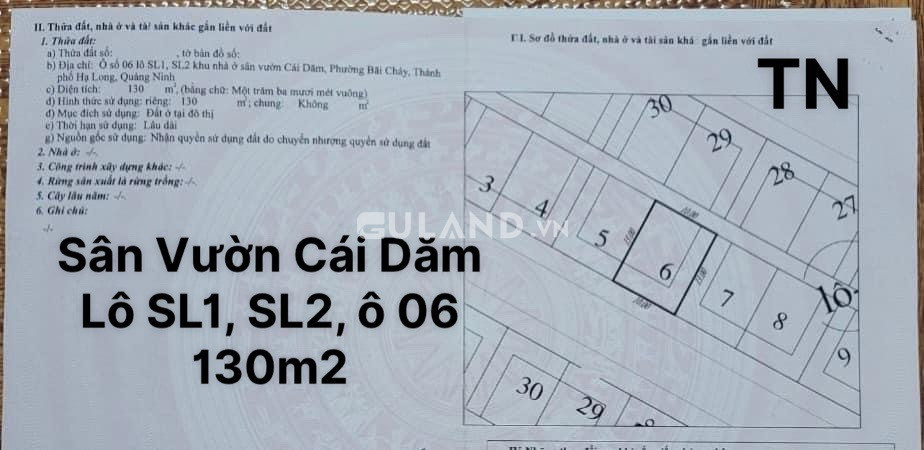 Đất Sân Vườn Cái Dăm