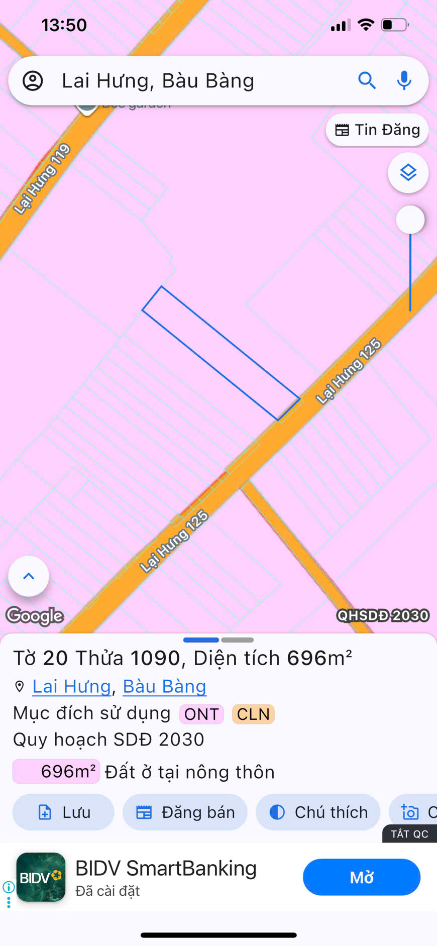 Cần bán đất KDC thích hợp làm kho xưởng, xây biệt thư, nhà trọ....