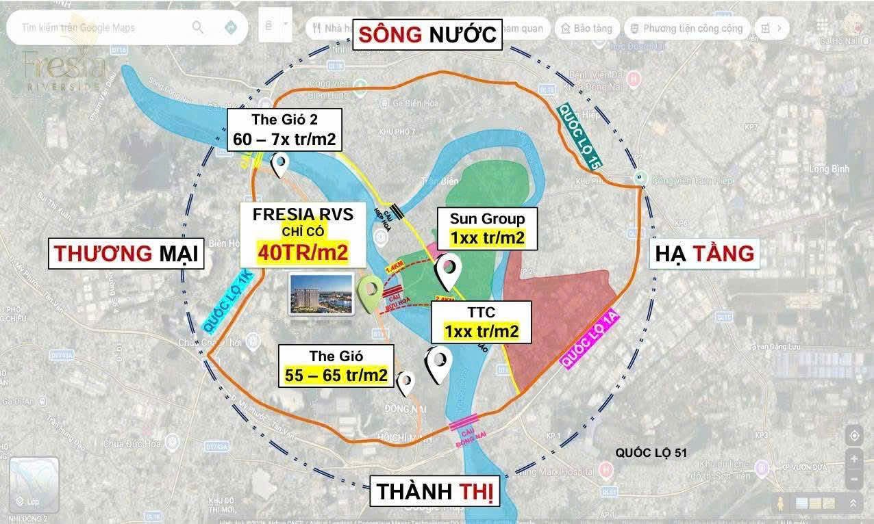 Căn hộ Fresia Riverside chỉ từ 1,9 tỷ - trung tâm Biên Hòa - dòng tiền cho thuê ổn định
Hỗ trợ vay ngân hàng lên đến 75%, miễn gốc và lãi trong 24 tháng.