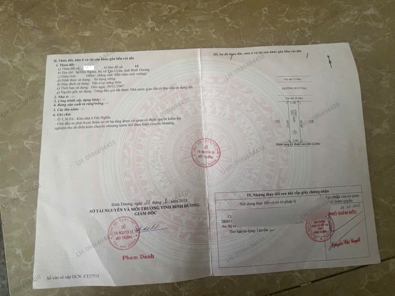 Bán đất 100.6m² ngang 5m giá 1.39 tỷ Phường Bình Cơ Ngay Khu nhà ở Hội Nghĩa.