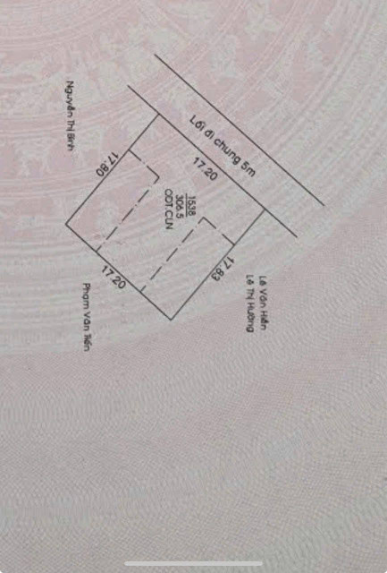 Bán đất 102.1m² ngang 17m giá 4.5 tỷ Phường Bình Dương 0815422197