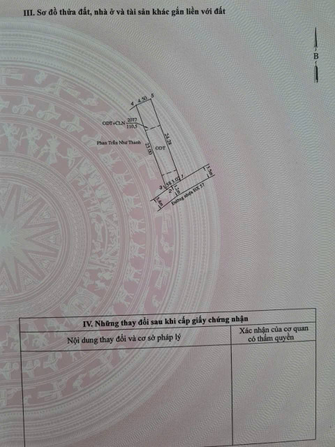 Bán đất PHÚ MỸ 112.5m² ngang 4,5m giá 2.65 tỷ Phường Bình Dương: 0815422197