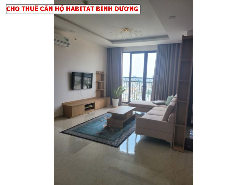 Cho thuê căn hộ The Habitat Bình dương, view hồ bơi full nội thất