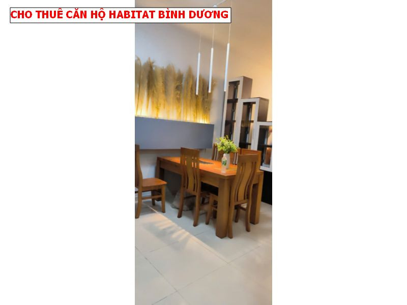 Cho thuê căn hộ Habitat Bình dương giá 8,5tr/ tháng có nội thất