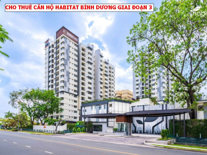 Cho thuê căn hộ The Habitat Bình Dương giai đoạn 3, view hồ bơi