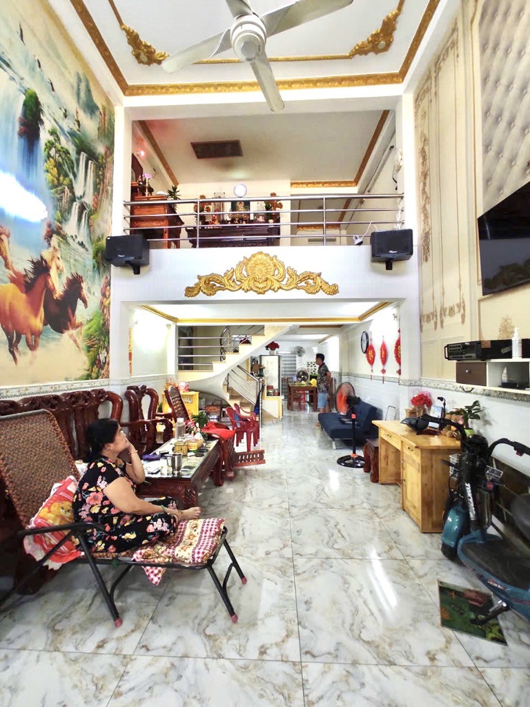 Bán nhà 3 tầng mặt tiền đường số 12 4×18m 70m² Phường Bình Hưng Hoà A Quận Bình Tân