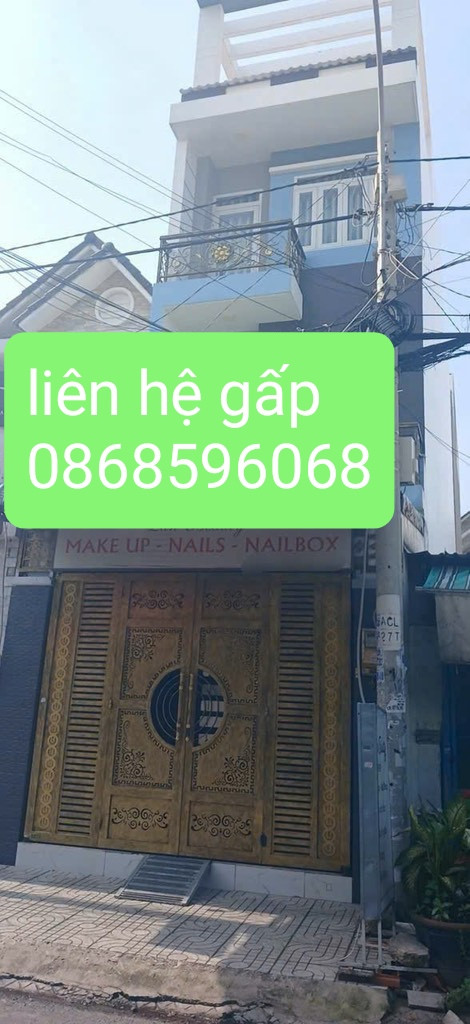 Bán nhà 4 Tầng mặt tiền Ấp chiến lược Phường Bình Hưng Hoà A Quận Bình Tân