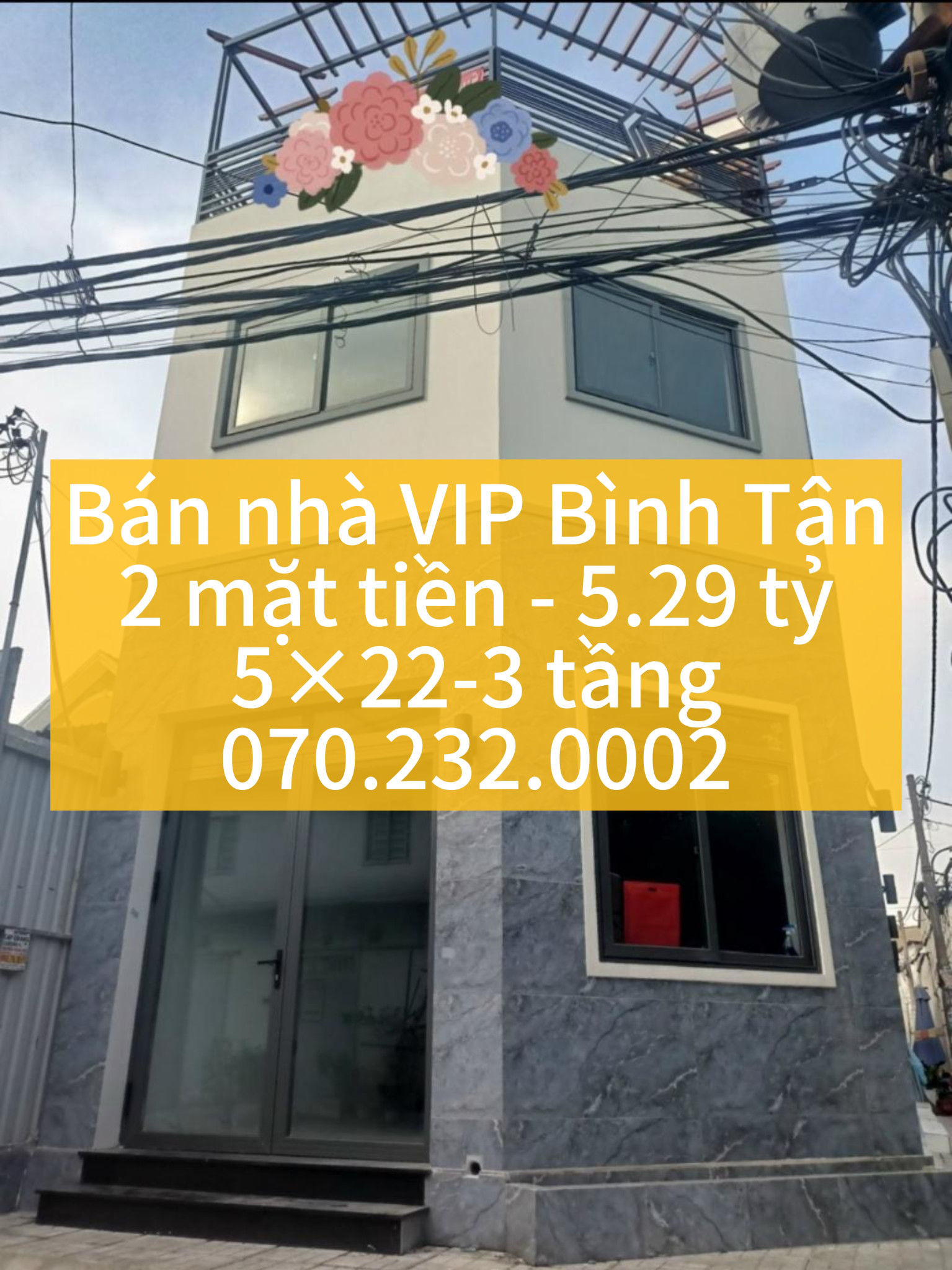 BÁN GẤP! Nhà Lê Văn Quới Bình Tân 2 mặt tiền 5.29 tỷ - 5x22 3 tầng- SHR