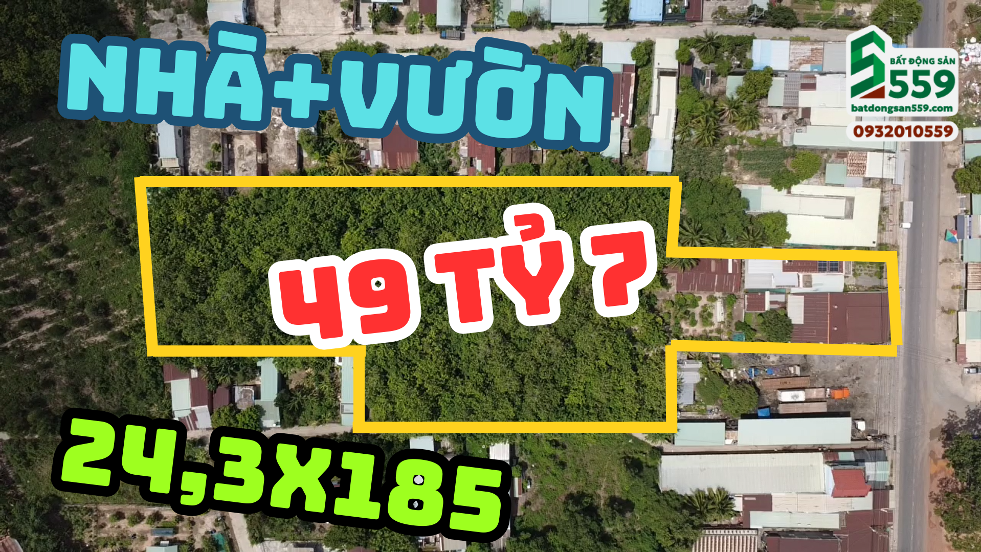Bán đất lớn có nhà và vườn cao su mặt tiện đường Trần Văn Trà