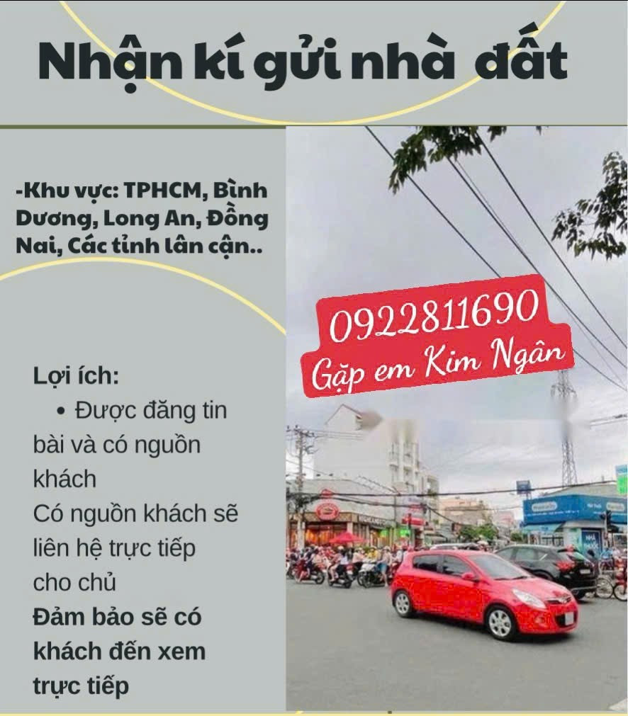 Nhận ký gửi nhà đất khu vực TPHCM,Bình Dương,Đồng Nai,Long An,các khu vực lân cận