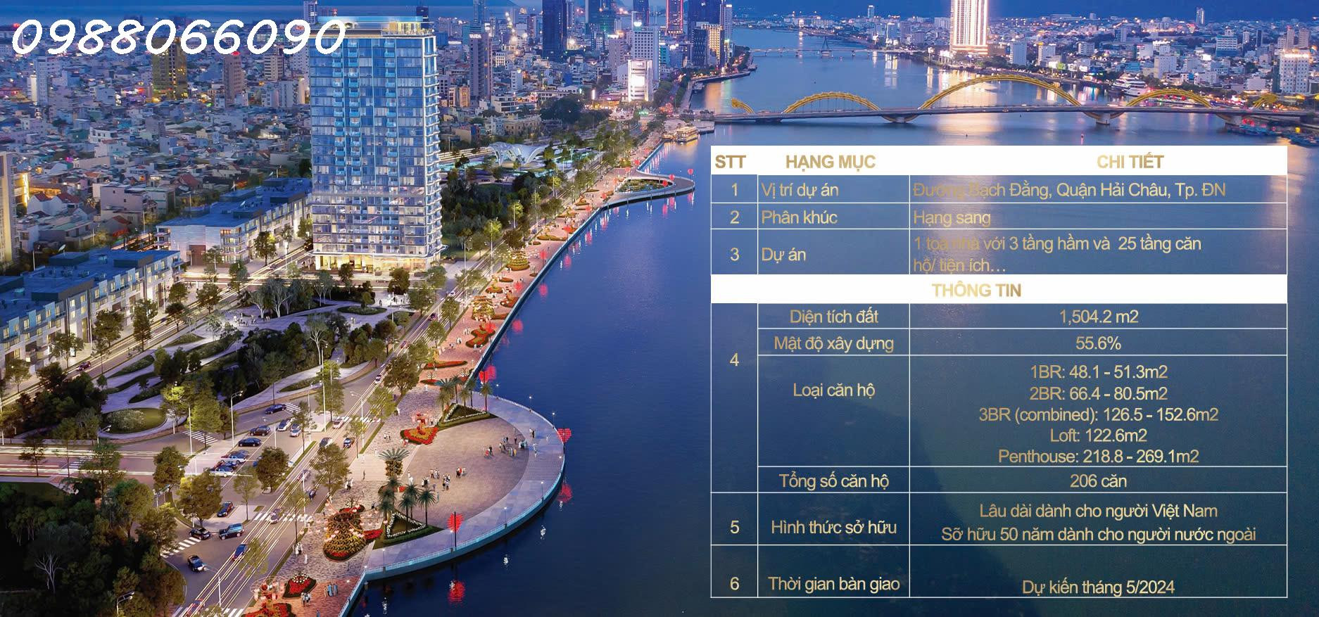 Chỉ 9 Căn duy nhất ngay tại tuyến phố đi bộ Bạch Đằng - Đà Nẵng