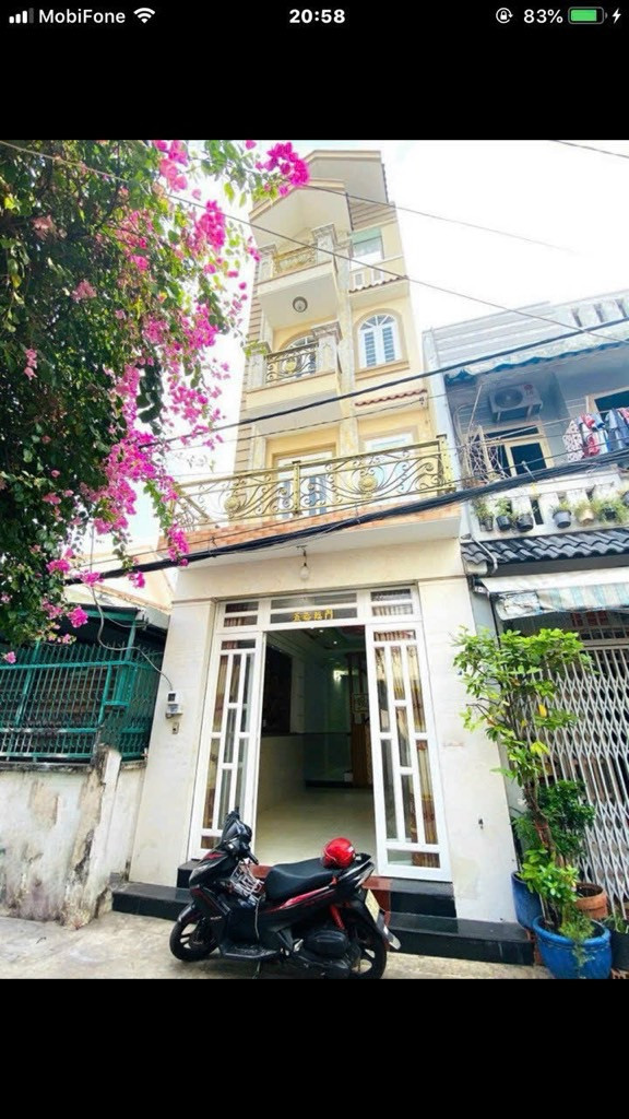 Nhà 4 Tầng, Hẻm ôtô, giá 6.3 tỷ Phường BHHA, Bình Tân.