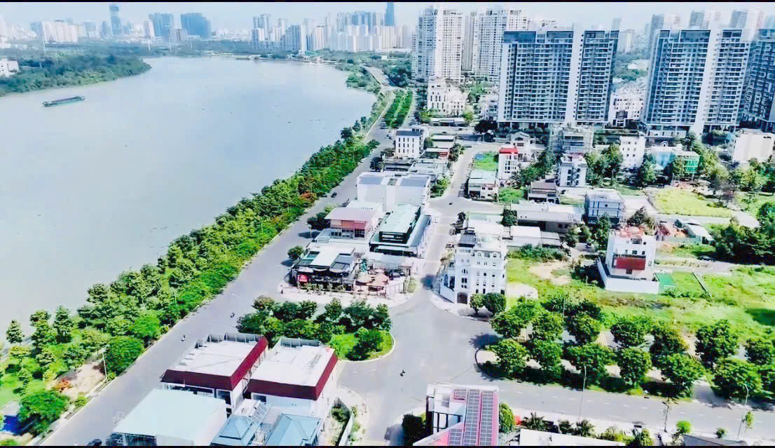BDS  HVL 2 siêu phẩm trên 1 cung đường view trực diện sông