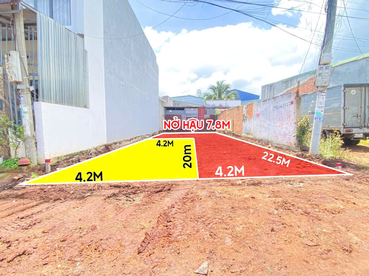 Bán đất 113.8m² ngang 4m giá 2.29 tỷ Phường Buôn Ma Thuột ( đã bán)