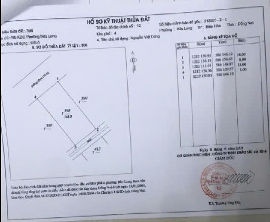 Bán đất 143.9m² 5.5 tỷ tại Phường Bửu Long Thành phố Biên Hòa
