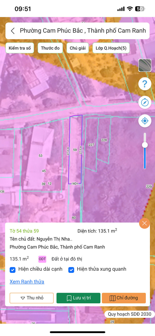 Cam Phúc Bắc, cách quốc lộ 400m, đường oto, 5x27m full thổ cư giá chỉ 1,4 tỷ