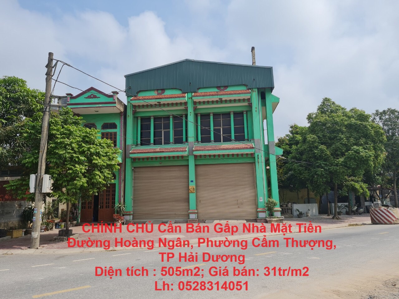 CHÍNH CHỦ Cần Bán Gấp Nhà Mặt Tiền Đường Hoàng Ngân, Phường Cẩm Thượng, TP Hải Dương