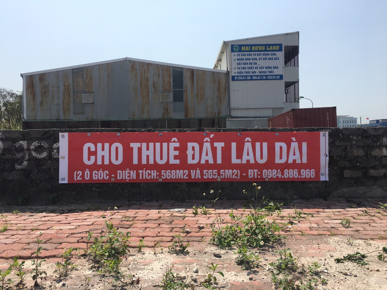 Cho thuê ô đất 568m² ( ô góc 22,7 X 25m) ngang 22,7m giá 50 triệu tại Phường Cao Xanh Thành phố Hạ Long