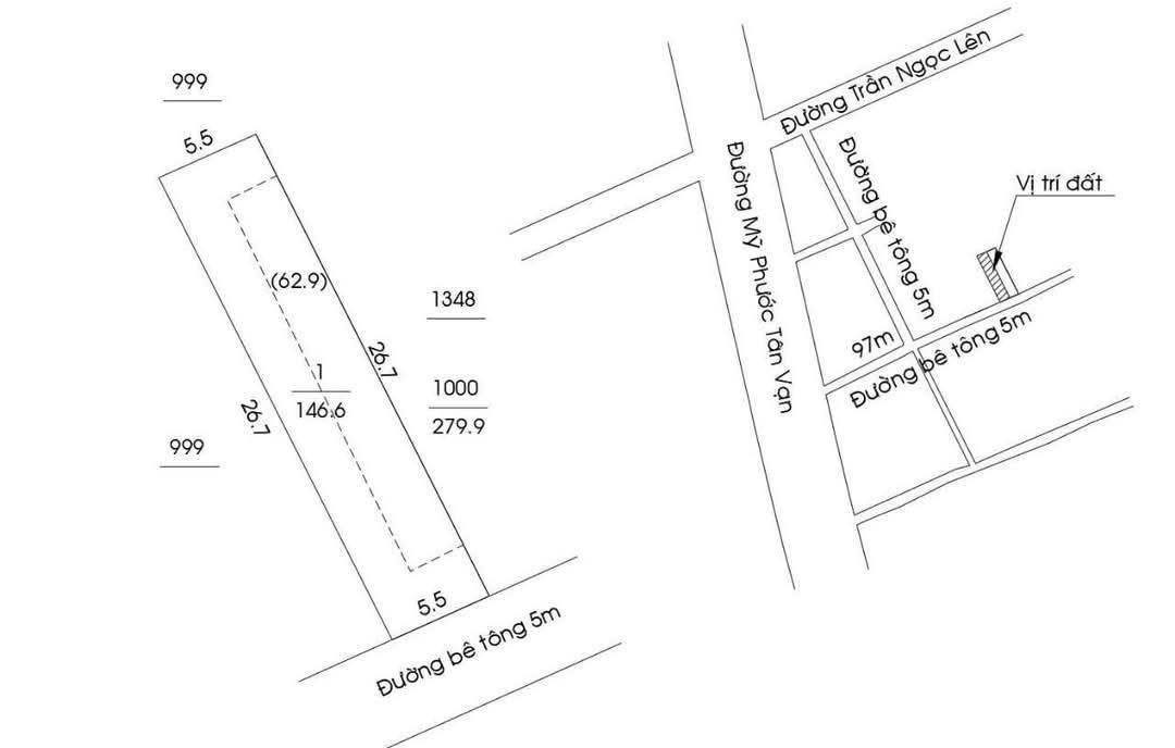 Bán đất ĐỊNH HÒA: 133m² ngang 5m giá 2.5 tỷ Phường Chánh Hiệp
