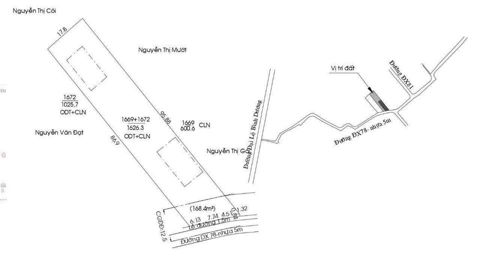 Bán nhà vườn ĐỊNH HÒA : 1626m² ngang 18m giá 25 tỷ Phường Chánh Hiệp: -815422197