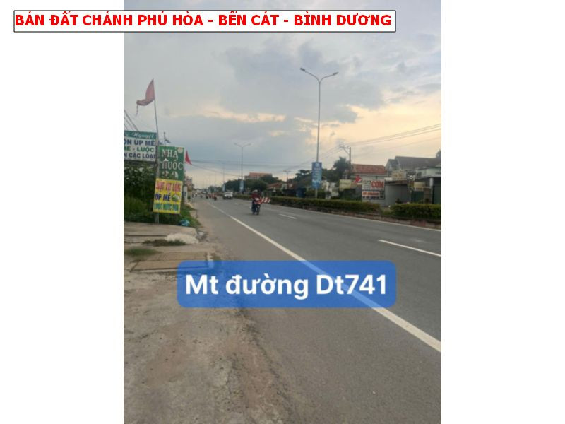 Bán đất mặt tiền DT741, Chánh Phú Hòa, Bến Cát, Bình Dương, vị trí đẹp tiện kinh doanh