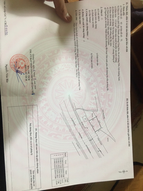 Cc gửi bán. Lô đất cln trục chính đường yên hưng