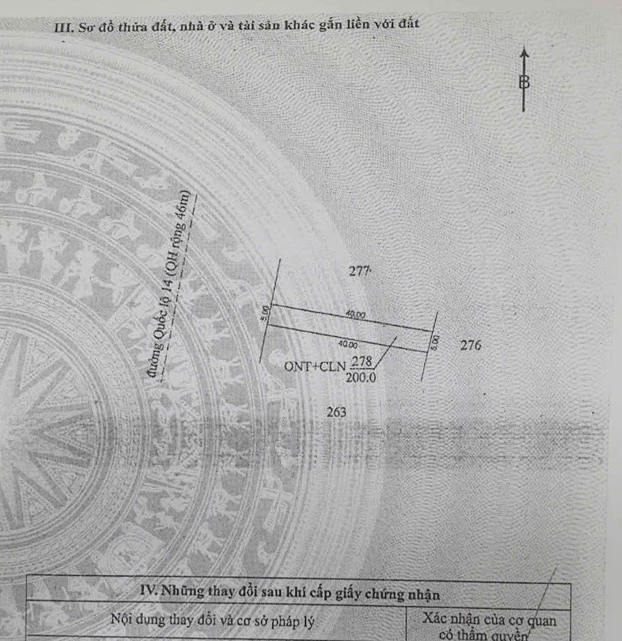 Bán đất 200m² có sẵn 60m² thổ cư ngang 5m giá 3.1 tỷ tại Phường Cư Bao