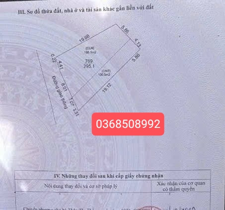 Bán đất 295m² ngang 12m giá 3.9 tỷ Phường Đa Mai