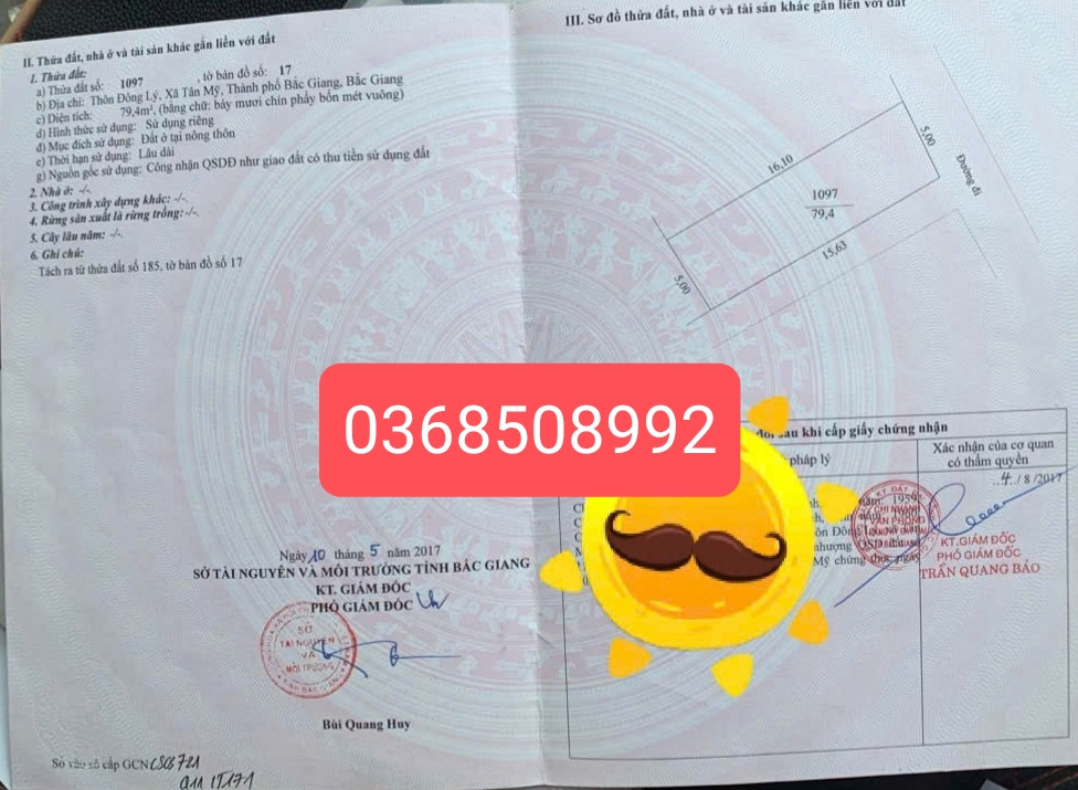 Bán đất 79m² ngang 5m giá 1.89 tỷ Phường Đa Mai