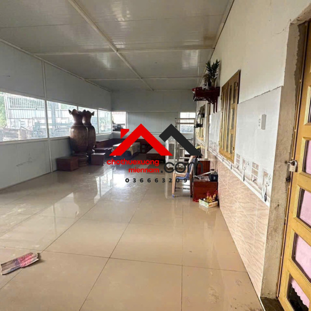 Cho Thuê Kho Xưởng 1.050m² Mặt Tiền Mỹ Phước – Tân Vạn, Định Hòa, Thủ Dầu Một. Liên hệ: Chothuexuongmiennam.com - 0366632092