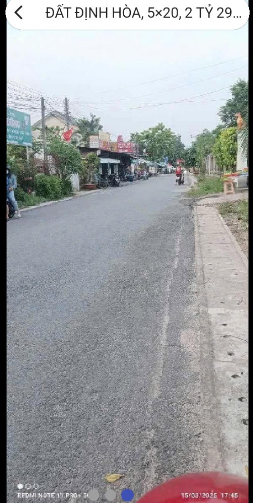 Bán đất 100m² 2.29 tỷ tại Phường Định Hoà Thành phố Thủ Dầu Một