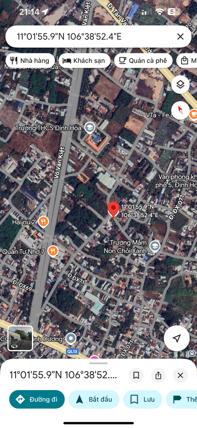 Mt Dx071 Định Hoà (phường Chánh Hiệp-TP.HCM) gần trường cấp 2,QL13 nhựa 6m thông