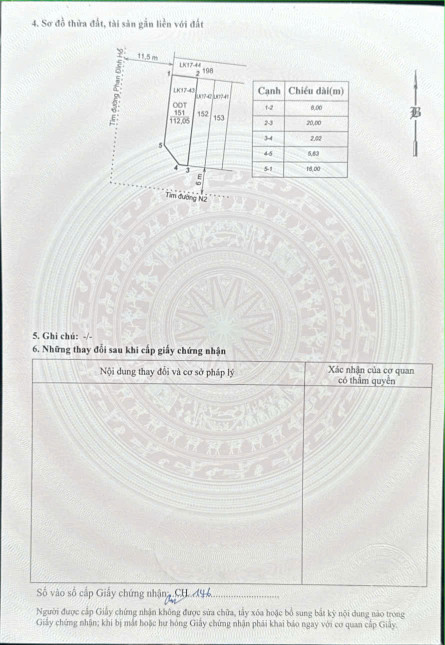 Bán đất 112,05m² giá 5.2 tỷ Phường Đông Hải