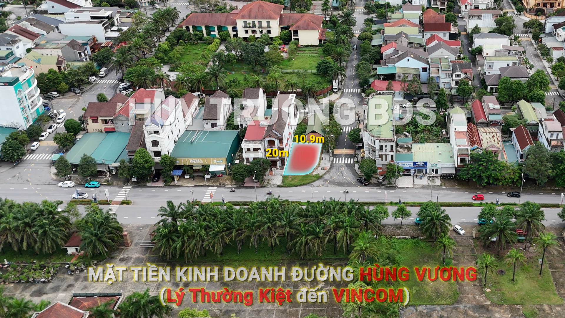 Bán đất 196m² full thổ cư ngang 10.9m giá 10.5 tỷ tại Phường Đông Lương Thành phố Đông Hà