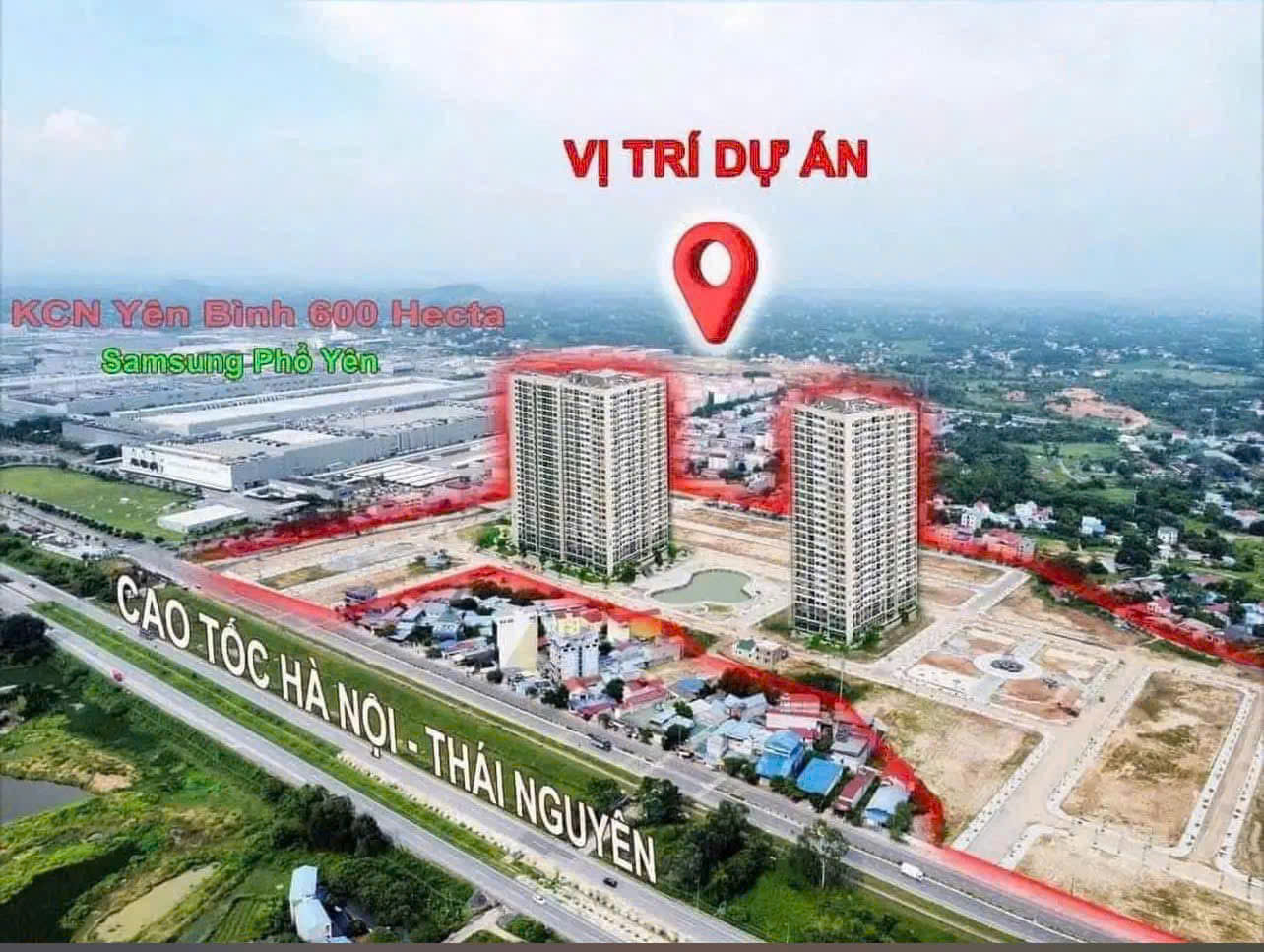 KĐT GIÁP KCN SamSung Thái Nguyên. Sổ đỏ sẵn sàng giao dịch. Ưu đãi lớn cho các nhà đầu tư.