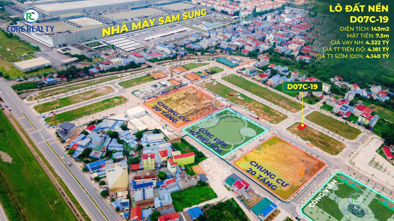 YÊN BÌNH K-TOWN – ĐẤT NỀN TRUNG TÂM CÔNG NGHIỆP, SỔ ĐỎ TRAO TAY