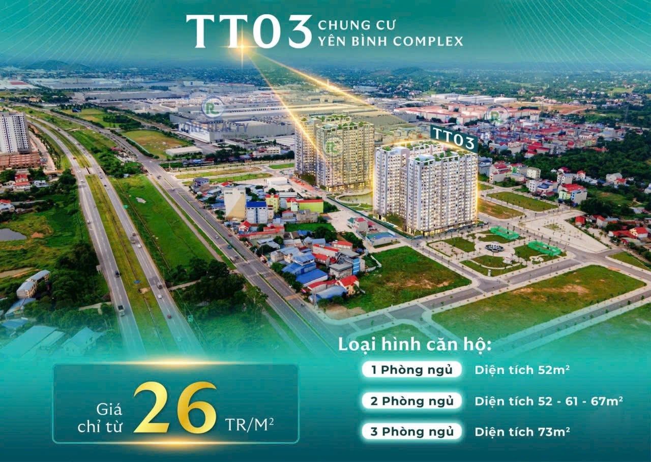 CHUNG CƯ YÊN BÌNH COMPLEX - CĂN HỘ CAO CẤP TẠI PHỔ YÊN, THÁI NGUYÊN