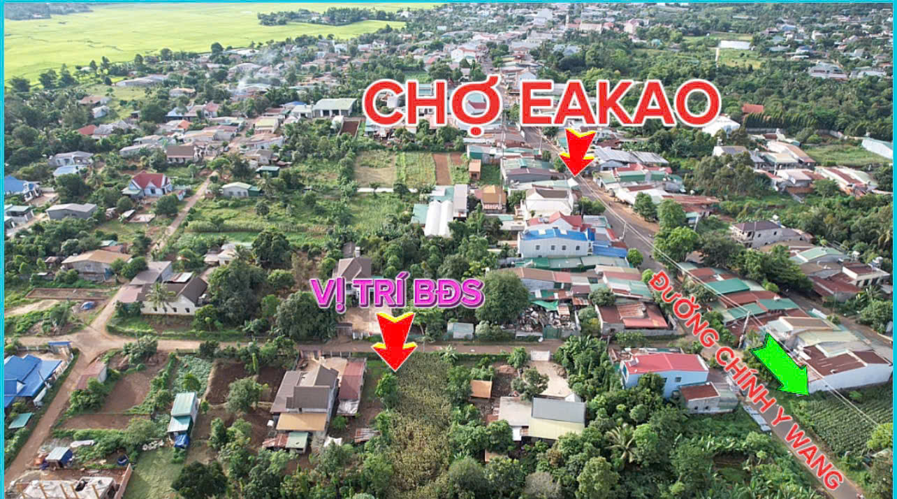 Bán đất 209.9m² có sẵn 170m² thổ cư ngang 6m giá 1.75 tỷ tại Phường Ea Kao