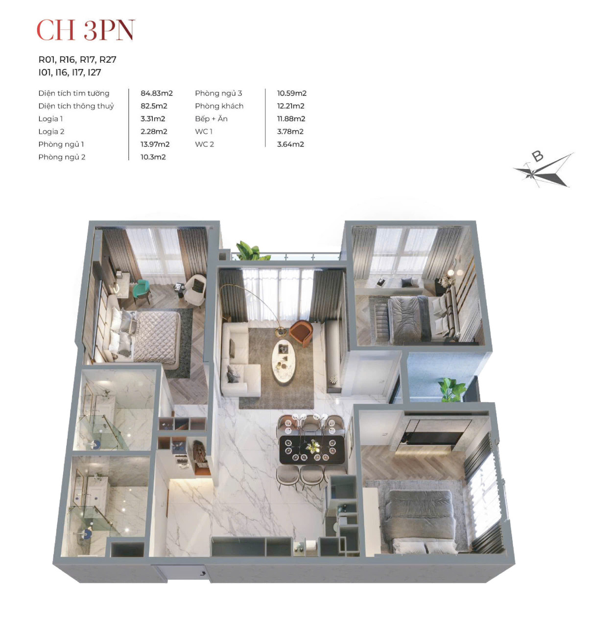Cơ Hội Vàng: Căn Hộ 3PN VIC Grand Square – Vị Trí Trung Tâm, Thanh Toán Linh Hoạt!