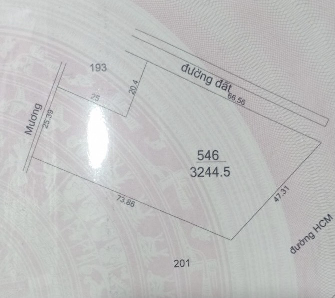 Bán đất 3800m² có sẵn 400m² thổ cư ngang 47.3m giá 7.2 tỷ tại Phường Gia Lộc