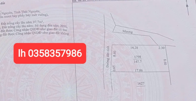 Bán nhà147.7m² ngang 8.6m giá 2.5 tỷ Phường Gia Sàng