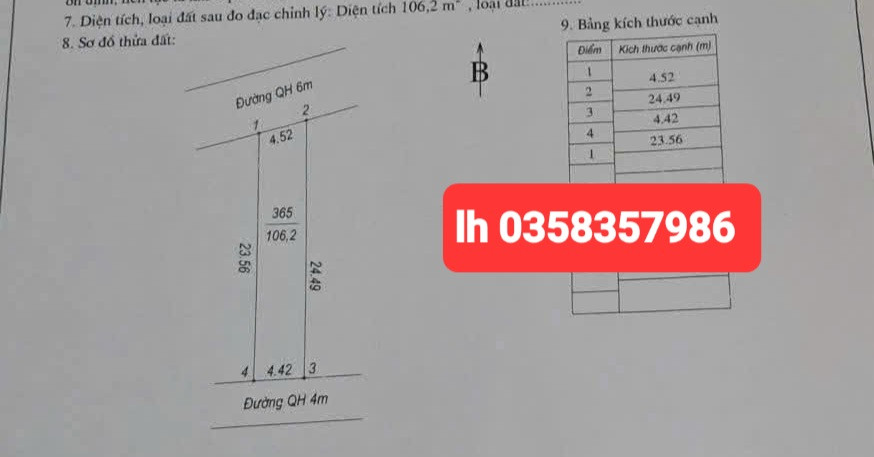 Bán nhà 106.2m² ngang 4.52m giá 1.58 tỷ Phường Gia Sàng