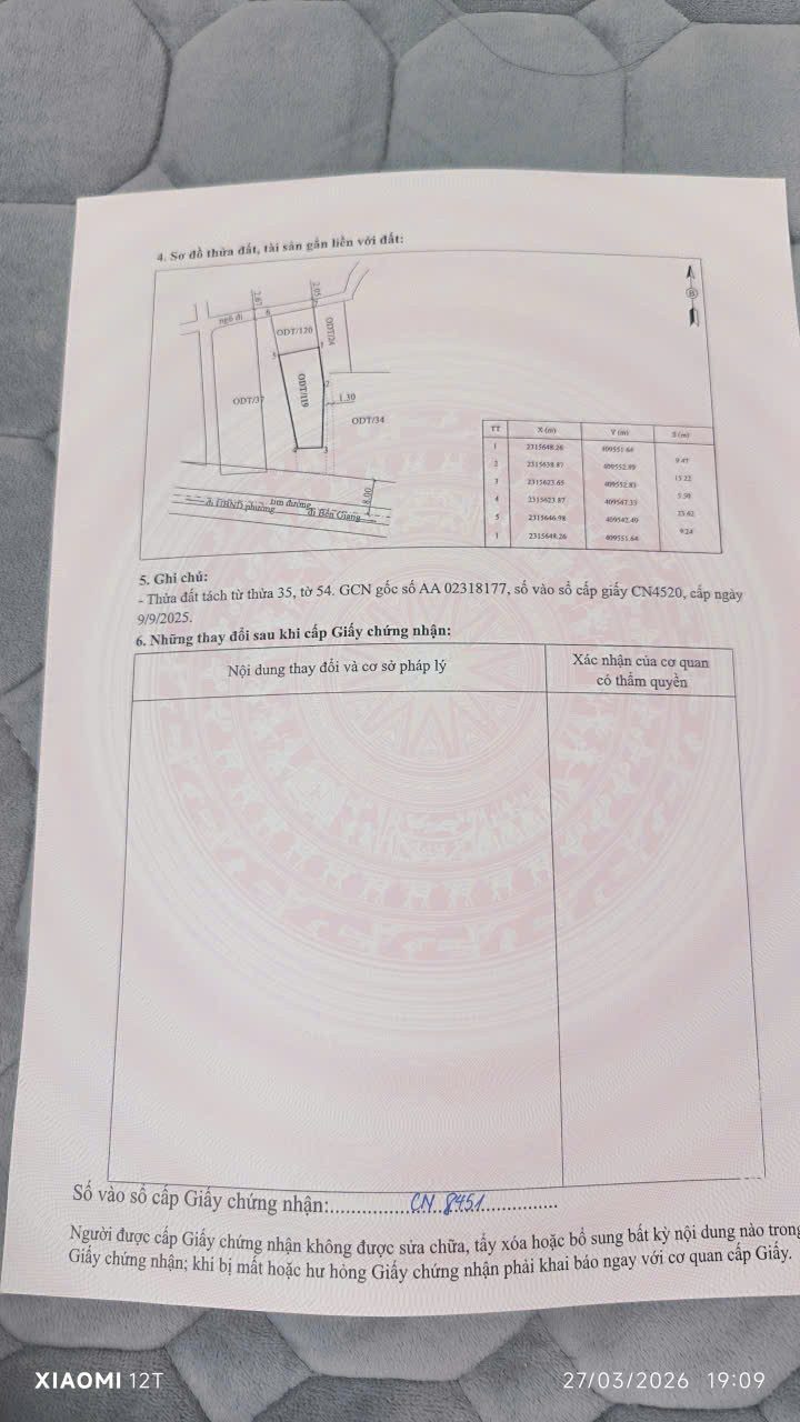 Bán đất 182m² full thổ cư ngang 5,5m giá 6.37 tỷ tại Phường Hà An