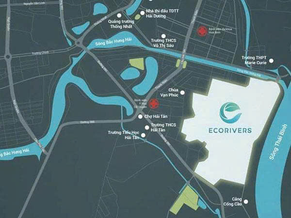 Cần chuyển nhượng lô đất lớn 350m² hiếm tại khu đô thị Ecorivers Hải Dương.