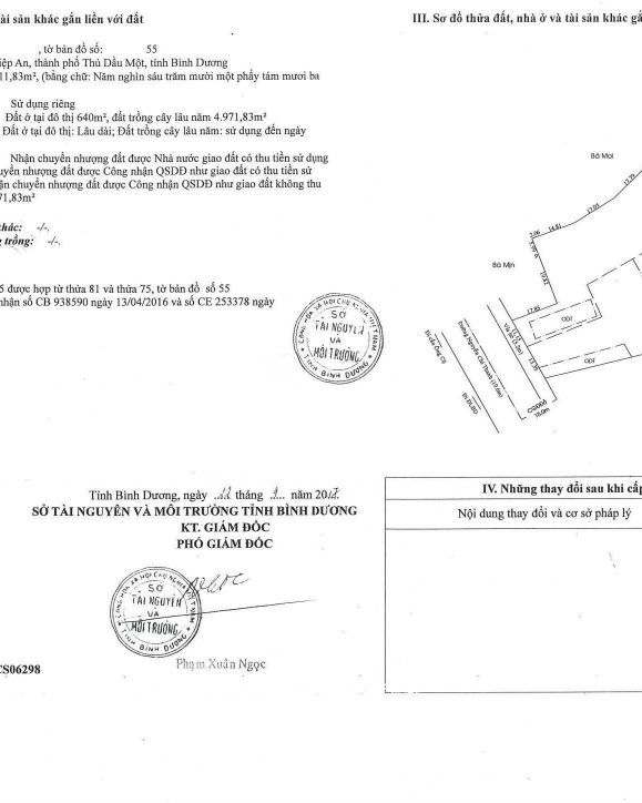 Bán đất 2364.1m² ngang 24,54m giá 78.57 tỷ tại Phường Hiệp An 0815422197