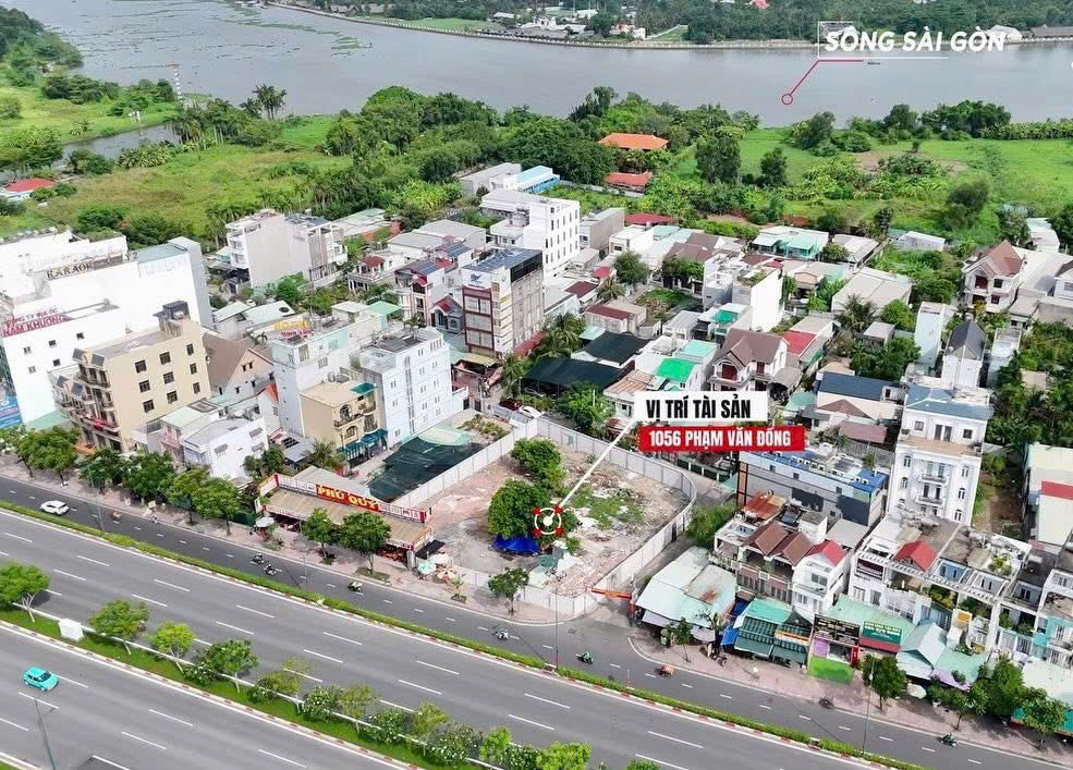 BDS  HVL CHỐT 182 tỷ ~ 140 tr/m2 LÔ 3MT 1056 PHẠM VĂN ĐỒNG