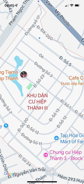 Đất KDC Hiệp Thành 3: 40 x 30 Full thổ cư, Full hạ tầng